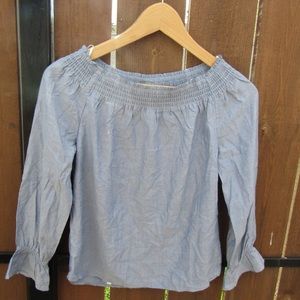 Blue h&m blouse